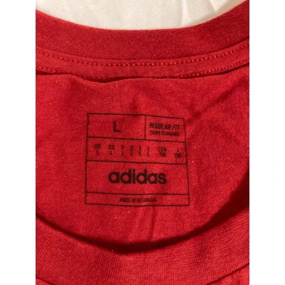 University of Nebraska Cornhuskers Adidas T-Shirt Football Sports Men's Large - Picture 3 of 16